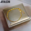 18K Gold Bracelet For WomenSparkling Bracelet Women's Light Luxury Design Feeling Fragmented Gold Bracelet Temperament 2023 Summ