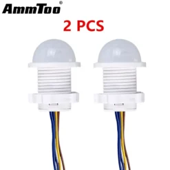 2PCS Smart PIR Sensor Detector Switch 110V 220V Human Body Infrared Motion Sensor Indction Auto On Off Light Switches